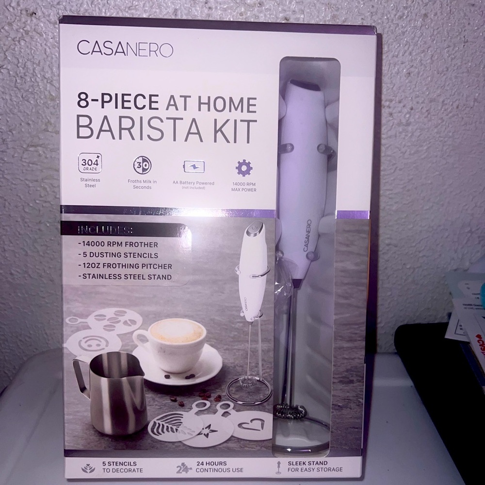 8 peice at home barista kit